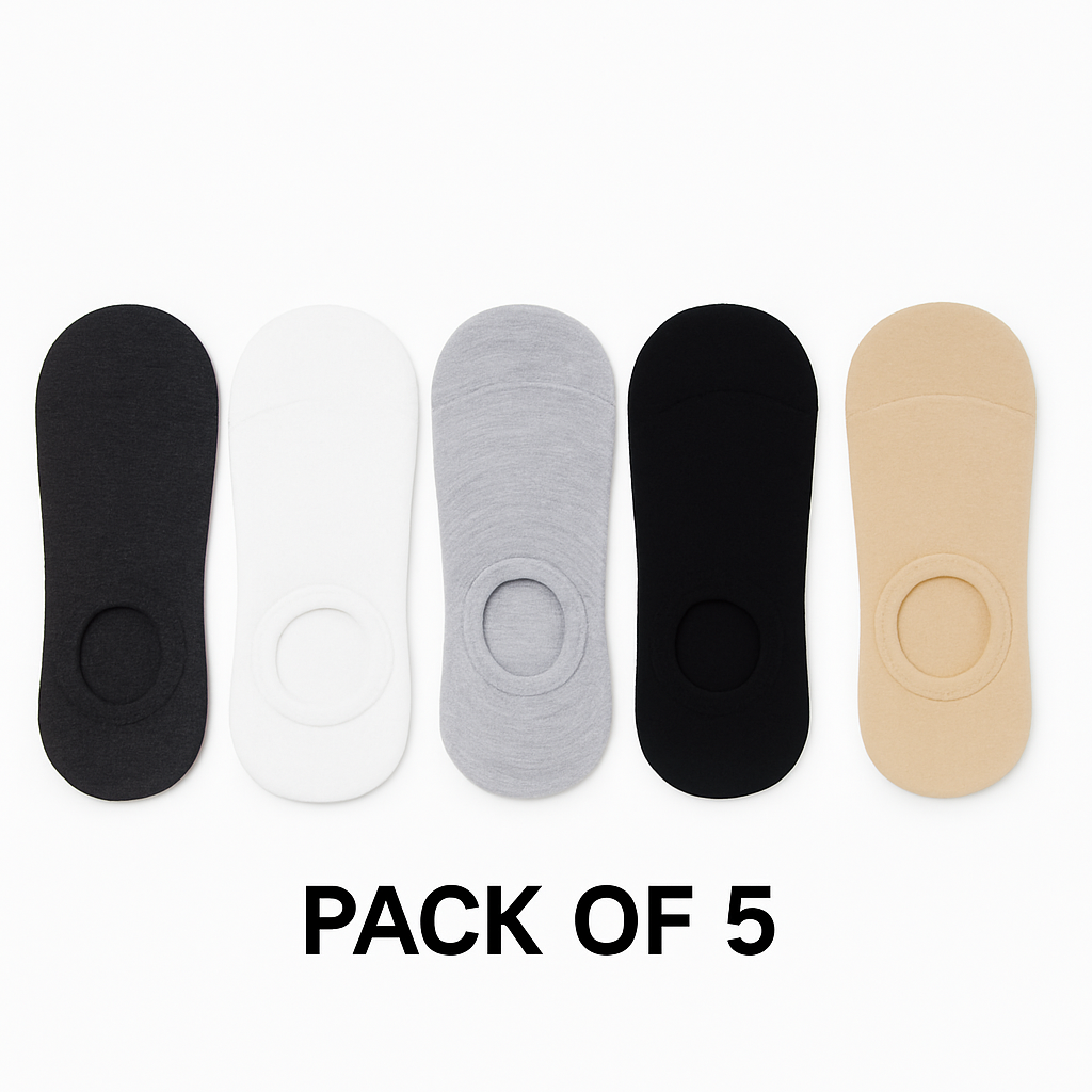 5 Packs - Support Hidden Socks
